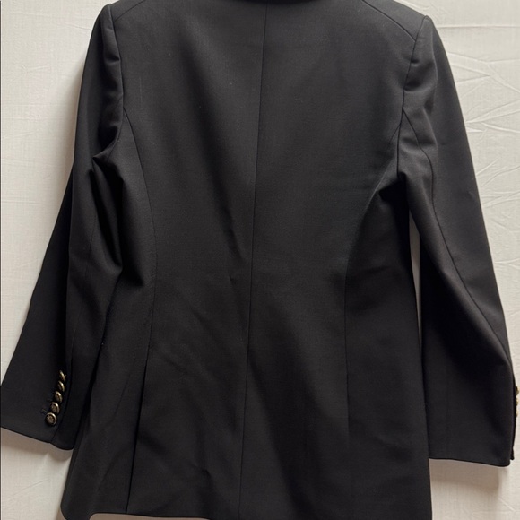 Veronica Beard Black Jacket with Animal Print Accent - Picture 7 of 8